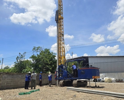 ไซต์งาน คลองหลวง ลักษณงาน ก่อสร้างโกดัง