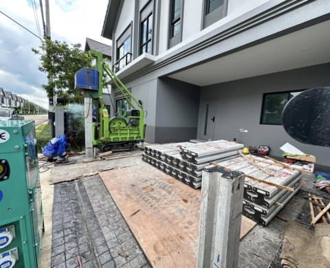 ไซต์งาน นนทบุรี ลักษณงาน ต่อเติมบ้าน