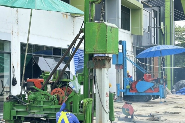 ไซต์งาน คลองหลวง ก่อสร้าง ต่อเติมโกดังออฟฟิศ